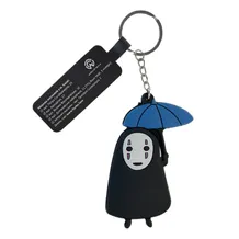 Брелок двухсторонний Studio Ghibli: Spirited Away: Kaonashi w/ Umbrella, (10301)