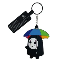 Брелок двухсторонний Studio Ghibli: Spirited Away: Kaonashi w/ Rainbow Umbrella, (10305)
