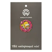 Металлический значок (пин) The Simpsons: Homer Simpson In Donut, (10524)