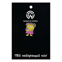 Металлический значок (пин) SpongeBob SquarePants: SpongeBob In Hair Curlers, (10537)