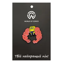 Металлический значок (пин) SpongeBob SquarePants: MuscleBob BuffPants, (10538)