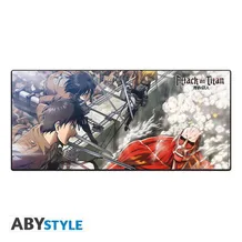 Коврик для мыши ABYstyle: Attack on Titan: Eren vs. Colossal Titan, (108689)