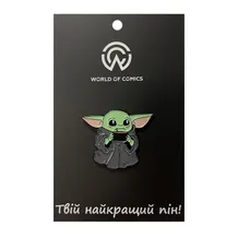 Металевий значок (пін) Star Wars: The Mandalorian: Grogu w/ а Cup of Soup, (11078)