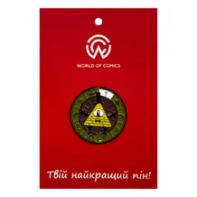 Металлический значок (пин) Gravity Falls: Bill Cipher, (11429)