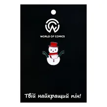 Металлический значок (пин) Snowman, (12422)