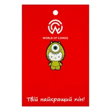 Металлический значок (пин) Hello Kitty: Kitty White: Mike Wazowski Parody, (12748)