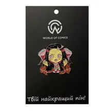 Металевий значок (пін) Demon Slayer: Nezuko Kamado, (13496)