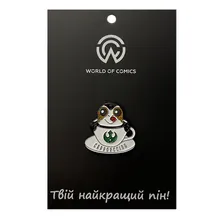 Металевий значок (пін) Star Wars: The Mandalorian: Porg: «Capporgcino», (13508)