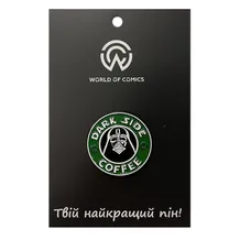 Металлический значок (пин) Star Wars: Darth Vader: «Dark Side Coffee», (13546)