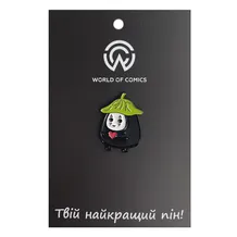Металевий значок (пін) Studio Ghibli: Spirited Away: Kaonashi w/ Heart, (13607)