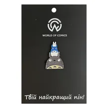Металевий значок (пін) Studio Ghibli: My Neighbor Totoro: Totoro, Chu and Chibi, (13679)