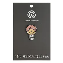 Металлический значок (пин) Jujutsu Kaisen: Sukuna (Chibi), (13685)