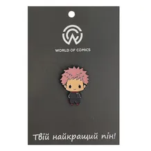 Металлический значок (пин) Jujutsu Kaisen: Itadori (Chibi), (13686)