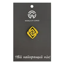 Металлический значок (пин) Genshin Impact: Geo: Logo, (13701)
