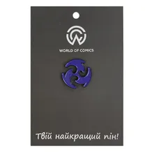 Металлический значок (пин) Genshin Impact: Electro: Logo, (13702)