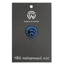 Металлический значок (пин) Genshin Impact: Hydro: Logo, (13705)