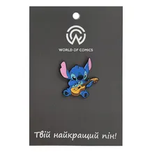 Металлический значок (пин) Disney: Lilo & Stitch: Stitch w/ Ukulele, (13716)
