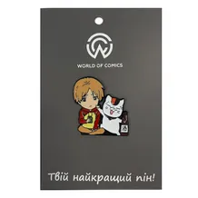 Металевий значок (пін) Natsume's Book of Friends: Takashi and Madara, (13752)