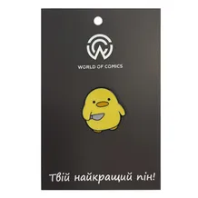 Металевий значок (пін) Duckling w/ Knife (Meme), (13776)