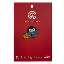 Металлический значок (пин) Penguin w/ Bag, (13778)