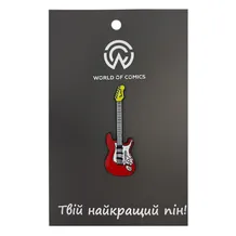 Металевий значок (пін) Electric Guitar (Red), (13783)