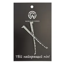 Металевий значок (пін) Demon Slayer: Inosuke Hashibira: Nichirin Katanas, (13797)