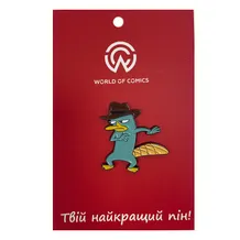 Металевий значок (пін) Phineas & Ferb: Perry the Platypus (Agent P), (13813)