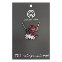 Металевий значок (пін) Marvel: Deadpool on Unicorn, (13837)