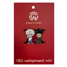 Металевий значок (пін) Hunter x Hunter: Killua and Gon, (13843)