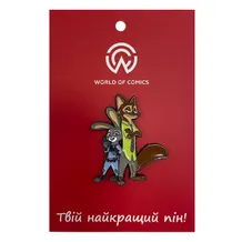 Металевий значок (пін) Disney: Zootopia: Nick and Judy, (13856)