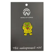 Металевий значок (пін) Frog in Yellow Raincoat, (13889)