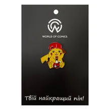 Металевий значок (пін) Pokemon: Pikachu w/ Pokebong, (13930)