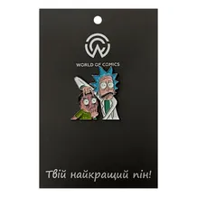 Металевий значок (пін) Rick & Morty: Rick and Morty, (13934)