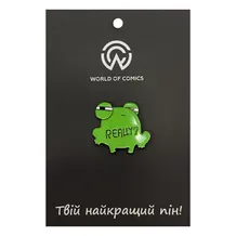 Металевий значок (пін) Frog: «Really?», (13995)