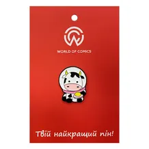 Металевий значок (пін) Cow in a Spacesuit, (13998)