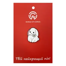 Металевий значок (пін) Bunny w/ Camomile, (13999)