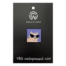 Металевий значок (пін) Cat w/ Sunglasses, (14000)
