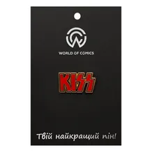 Металевий значок (пін) Kiss: Logo (Gold), (14013)