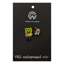 Металлический значок (пин) SpongeBob SquarePants: SpongeBob w/ Gary, (14022)