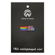 Металлический значок (пин) Nyan Cat (Meme), (14043)