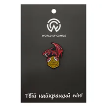 Металевий значок (пін) Dungeons & Dragons: Red Dragon w/ Dice, (14046)