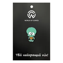 Металлический значок (пин) SpongeBob SquarePants: Cute Squidward, (14069)