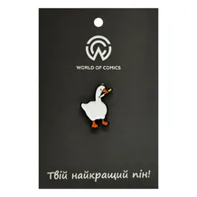 Металлический значок (пин) Goose w/ Knife (Meme), (14283)