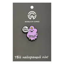 Металлический значок (пин) Adventure Time: Lumpy Space Princess: «Oh My Glob‎», (14286)