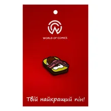 Металлический значок (пин) Sanrio: Gudetama Sleeping on Bread, (14323)