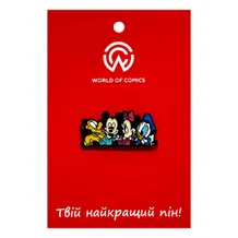Металлический значок (пин) Disney: Mickey and Friends: Pluto, Mickey, Minnie, Donald, (14326)