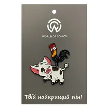 Металлический значок (пин) Disney: Moana: Pua and Heihei, (14376)