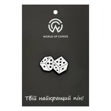 Металлический значок (пин) Two Dice, (14408)