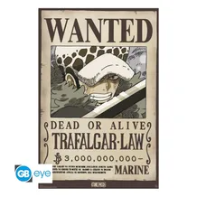 Постер GB Eye: Maxi: One Piece: Trafalgar Law: «Wanted», (145349)