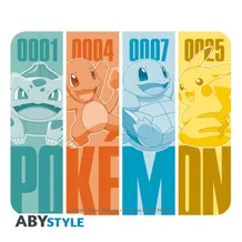 Килимок для миші ABYstyle: Pokemon: Kanto Starters, (150671)